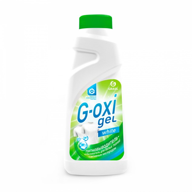Пятновыводитель-отбеливатель «G-OXI gel», для белых тканей, с активным кислородом (флакон 500 мл)