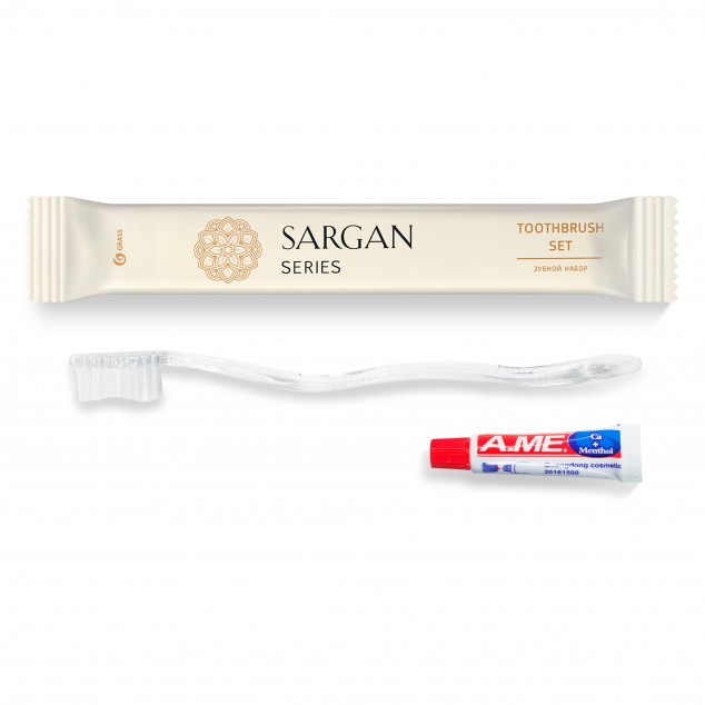 Зубной набор «SARGAN» HR-0017, флоу-пак, упаковка 200 шт.