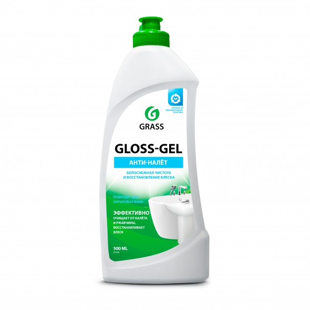 Чистящее средство для ванной комнаты GLOSS GEL 221500, флакон 500 мл