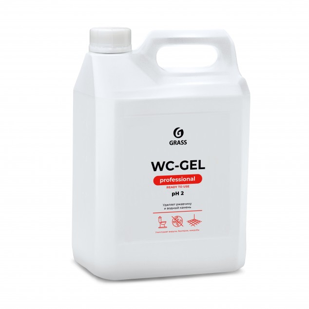 Средство для чистки сантехники WC-GEL 125203, канистра 5.3 кг